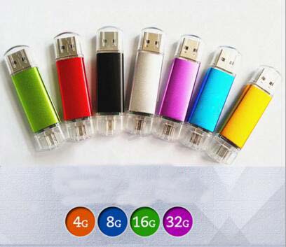 Mobile computer dual-use U disk 8G / 16G / 32G metal OTG USB2.0 flash drive